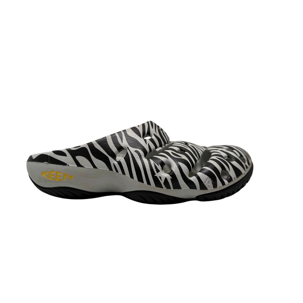 Keen Yogui Arts Zebra Star Print Slip On Clogs Shoes Mens 7/Womens 9
